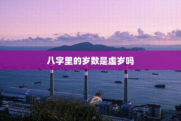 八字里的岁数是虚岁吗
