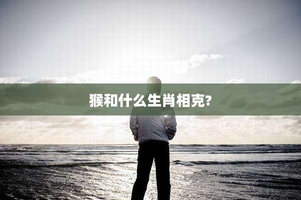 猴和什么生肖相克?