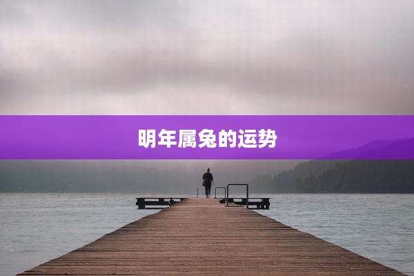 明年属兔的运势