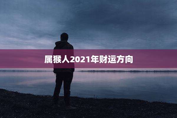 属猴人2021年财运方向
