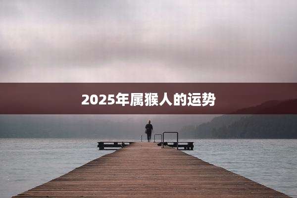 2025年属猴人的运势