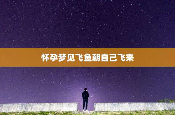 怀孕梦见飞鱼朝自己飞来