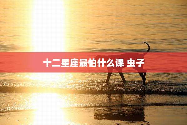 十二星座最怕什么课 虫子