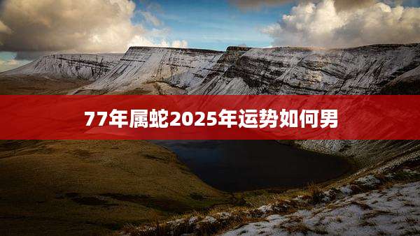 77年属蛇2025年运势如何男