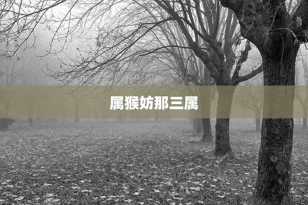 属猴妨那三属