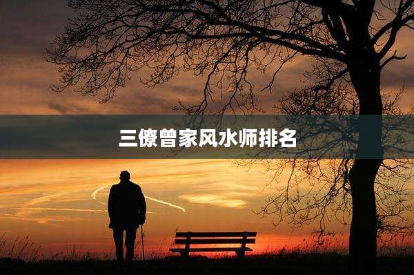 三僚曾家风水师排名
