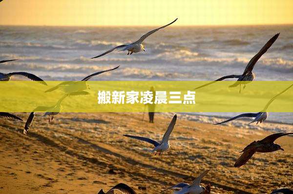 搬新家凌晨三点