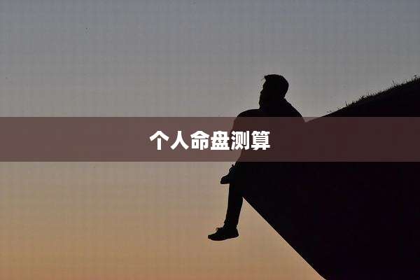 个人命盘测算