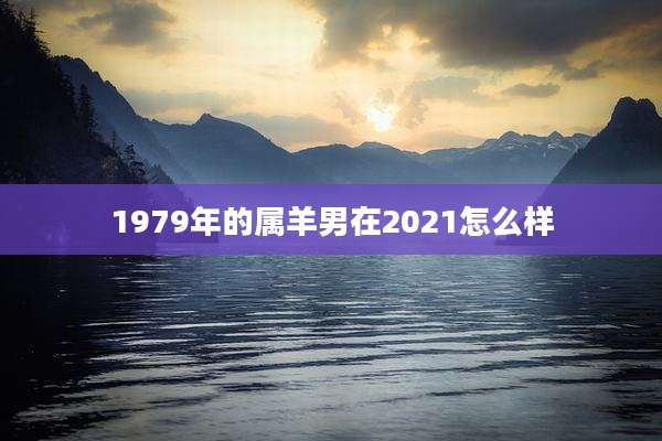 1979年的属羊男在2021怎么样