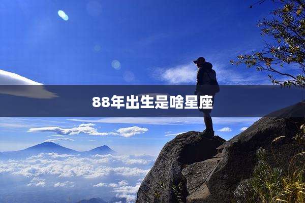 88年出生是啥星座