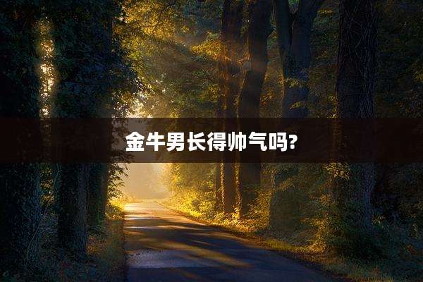 金牛男长得帅气吗?