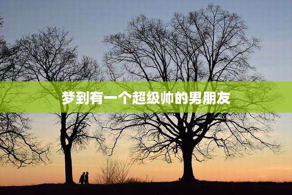 梦到有一个超级帅的男朋友