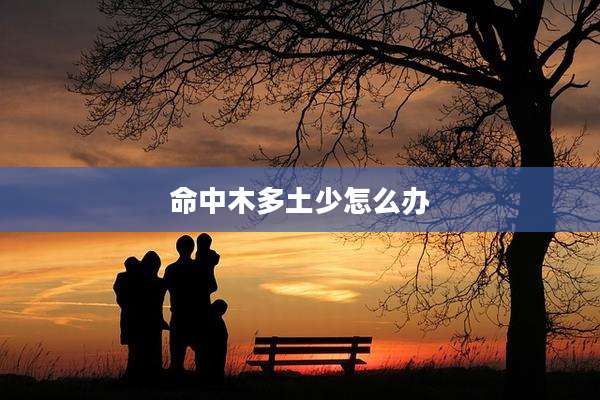 命中木多土少怎么办