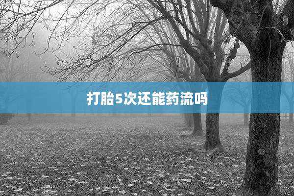 打胎5次还能药流吗