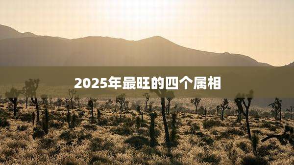 2025年最旺的四个属相