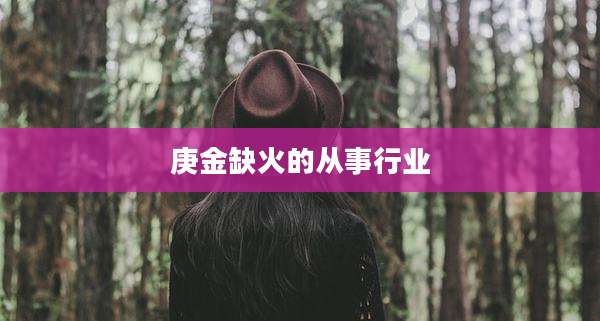 庚金缺火的从事行业