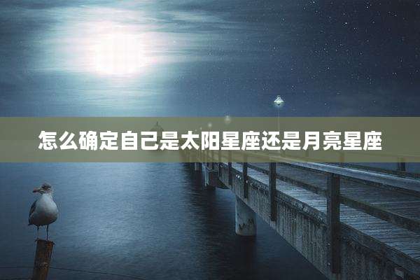 怎么确定自己是太阳星座还是月亮星座