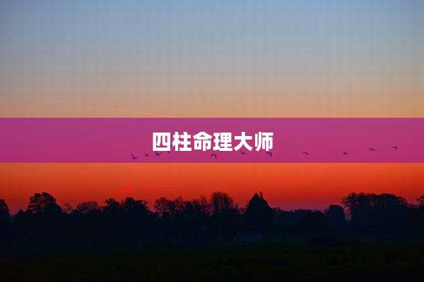 四柱命理大师