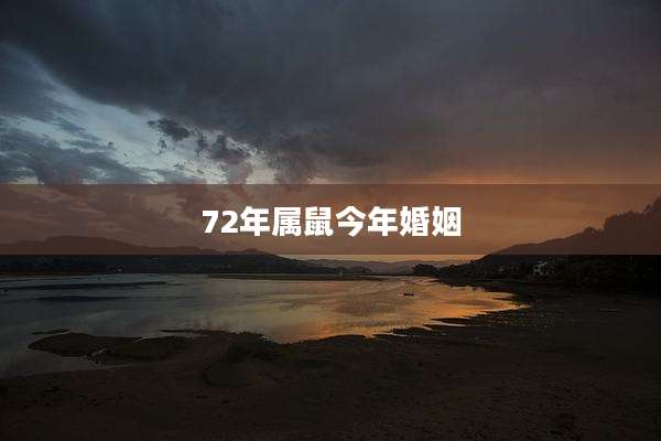 72年属鼠今年婚姻