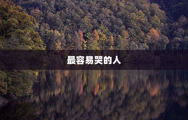 最容易哭的人