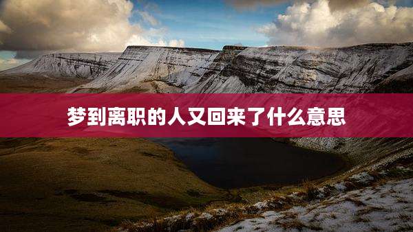 梦到离职的人又回来了什么意思
