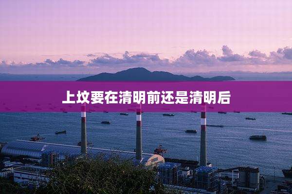 上坟要在清明前还是清明后