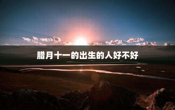腊月十一的出生的人好不好