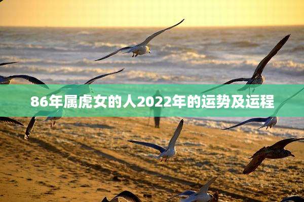 86年属虎女的人2022年的运势及运程