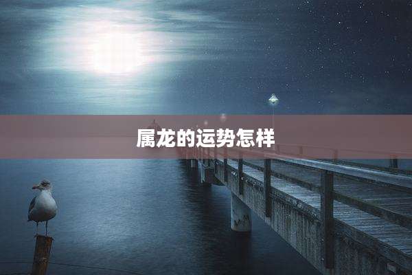 属龙的运势怎样
