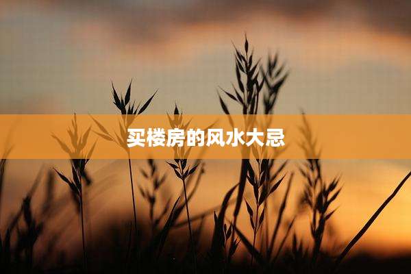 买楼房的风水大忌