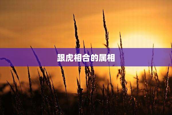 跟虎相合的属相