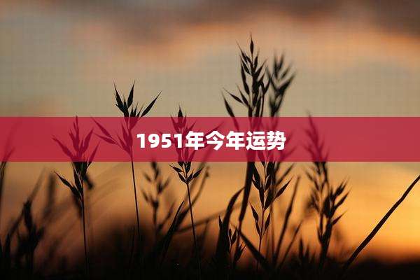 1951年今年运势