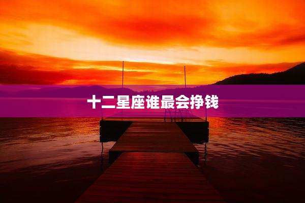 十二星座谁最会挣钱