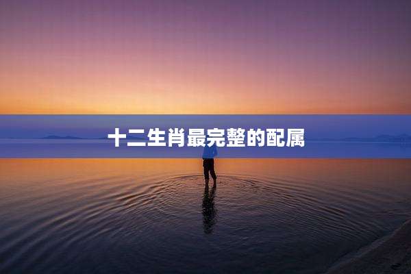 十二生肖最完整的配属