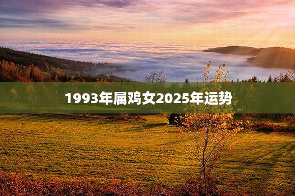 1993年属鸡女2025年运势