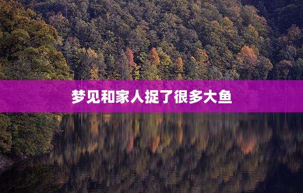梦见和家人捉了很多大鱼