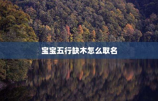 宝宝五行缺木怎么取名