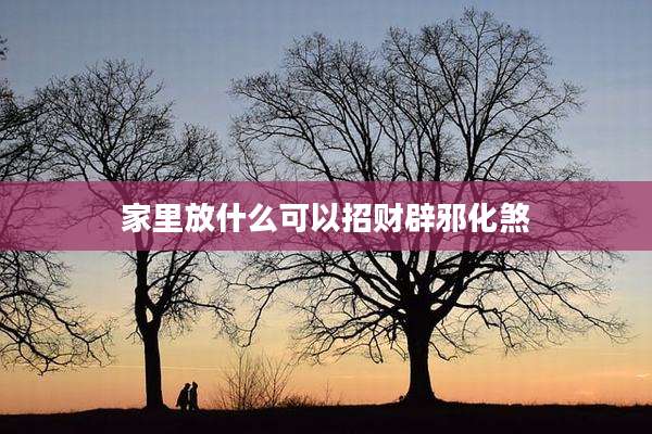 家里放什么可以招财辟邪化煞