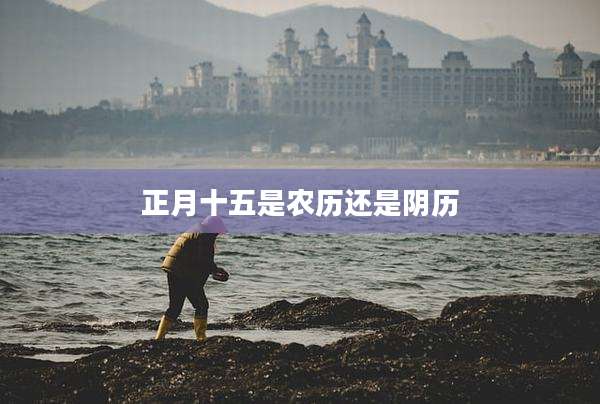 正月十五是农历还是阴历
