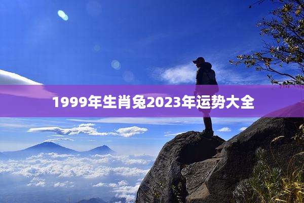 1999年生肖兔2023年运势大全