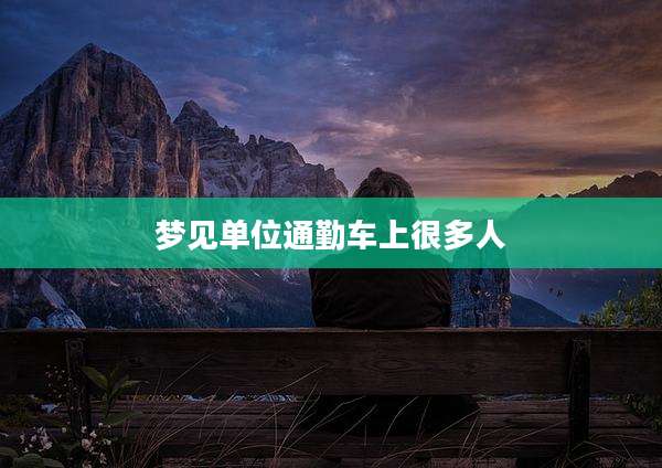 梦见单位通勤车上很多人