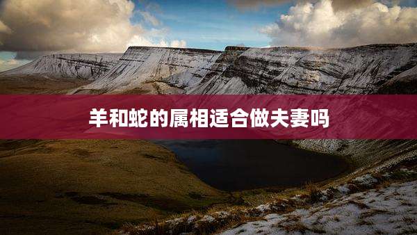 羊和蛇的属相适合做夫妻吗