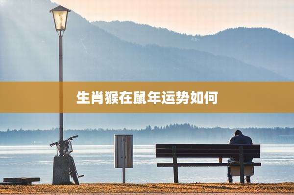 生肖猴在鼠年运势如何