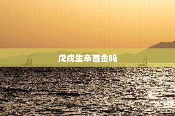 戊戌生辛酉金吗