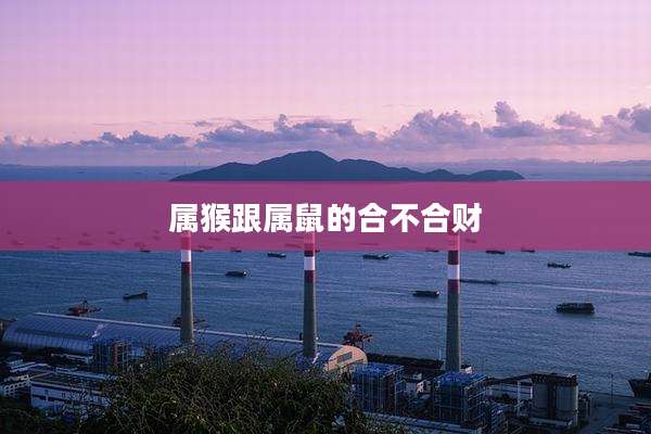 属猴跟属鼠的合不合财
