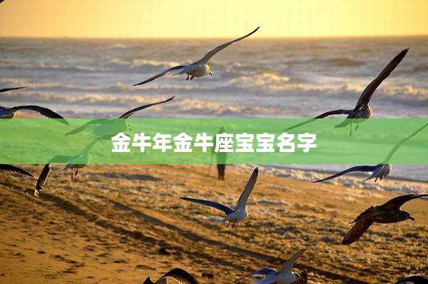 金牛年金牛座宝宝名字