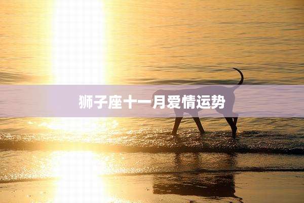 狮子座十一月爱情运势