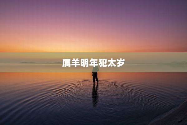 属羊明年犯太岁