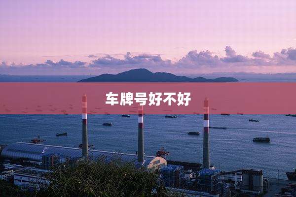 车牌号好不好