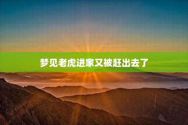梦见老虎进家又被赶出去了
